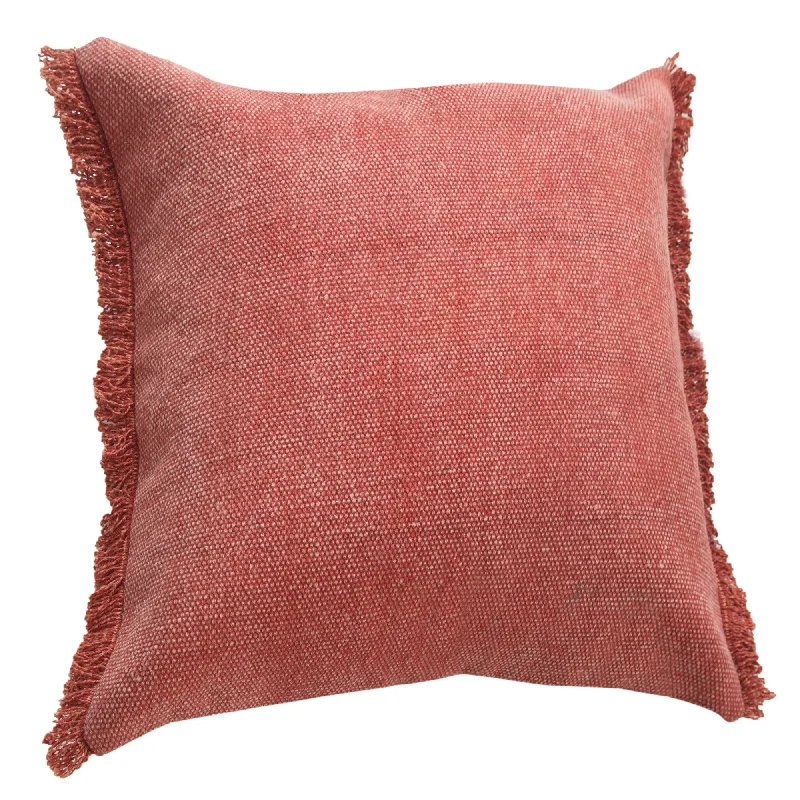 Velvet Pillows for a Touch of Elegance20" X 20" Dusty Rose Pink And Muted Clay 100% Cotton Zippered Pillow Velvet Pillows for a Touch of Elegance20" X 20" Dusty Rose Pink And Muted Clay 100% Cotton Zippered Pillow