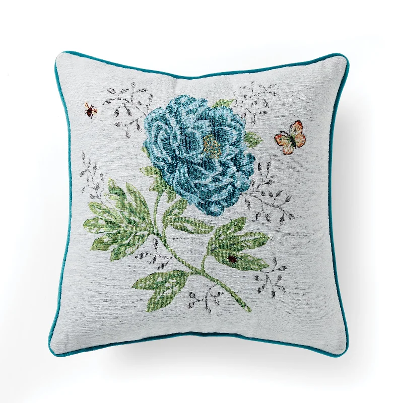 Square Pillows for Modern Home DecorButterfly Meadow Tapestry Pillow 18x18