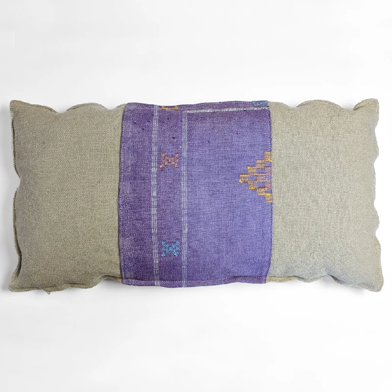 Plush Pillows for a Cozy BedHandstitched Purple Pillow III