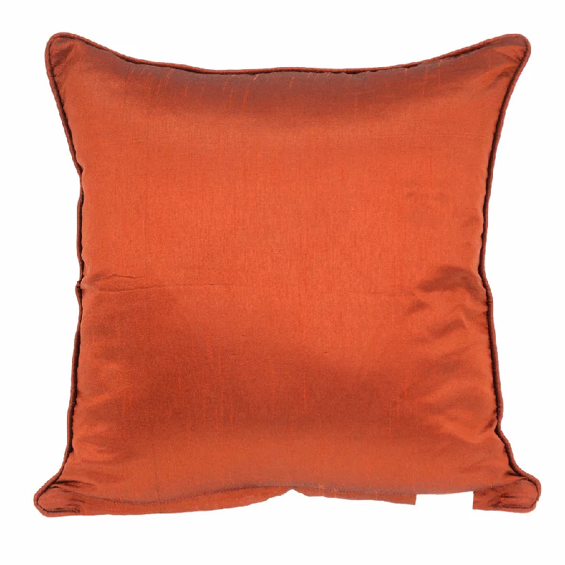 Feather Pillows for a Luxurious Sleep18" X 18" Beige And Brown Zippered 100% Cotton Throw Pillow With Embroidery Feather Pillows for a Luxurious Sleep18" X 18" Beige And Brown Zippered 100% Cotton Throw Pillow With Embroidery