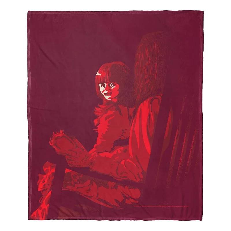 Queen - size blankets for standard - sized bedsWarner Brothers Annabelle She Sees You Silk Touch Throw Blanket Queen - size blankets for standard - sized bedsWarner Brothers Annabelle She Sees You Silk Touch Throw Blanket