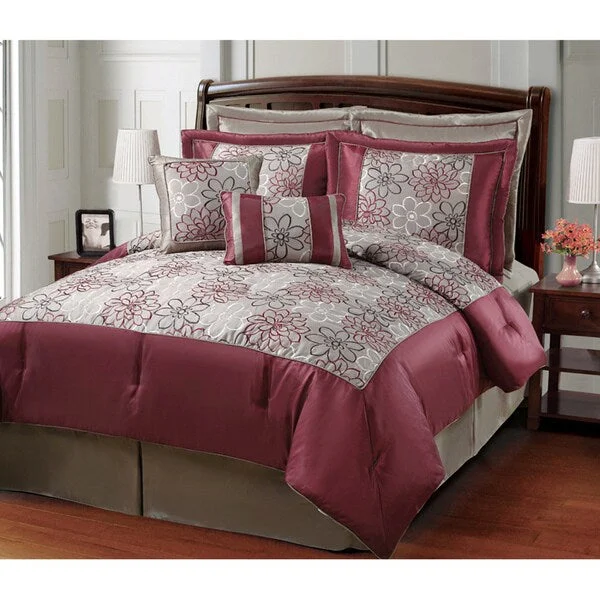 Silk - filled comforters for a luxurious and smooth touchVCNY Allan 8-piece Comforter Set