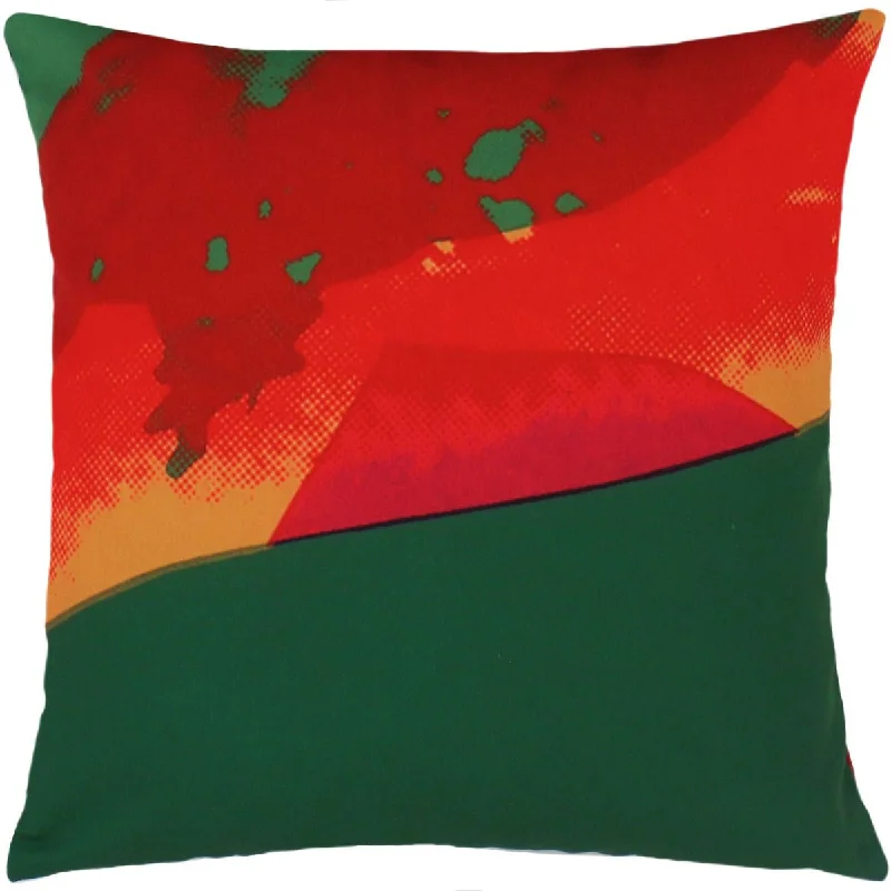 Lumbar Support Pillows for Car SeatsAndy Warhol Art Pillow in Red & Green design by Henzel Studio