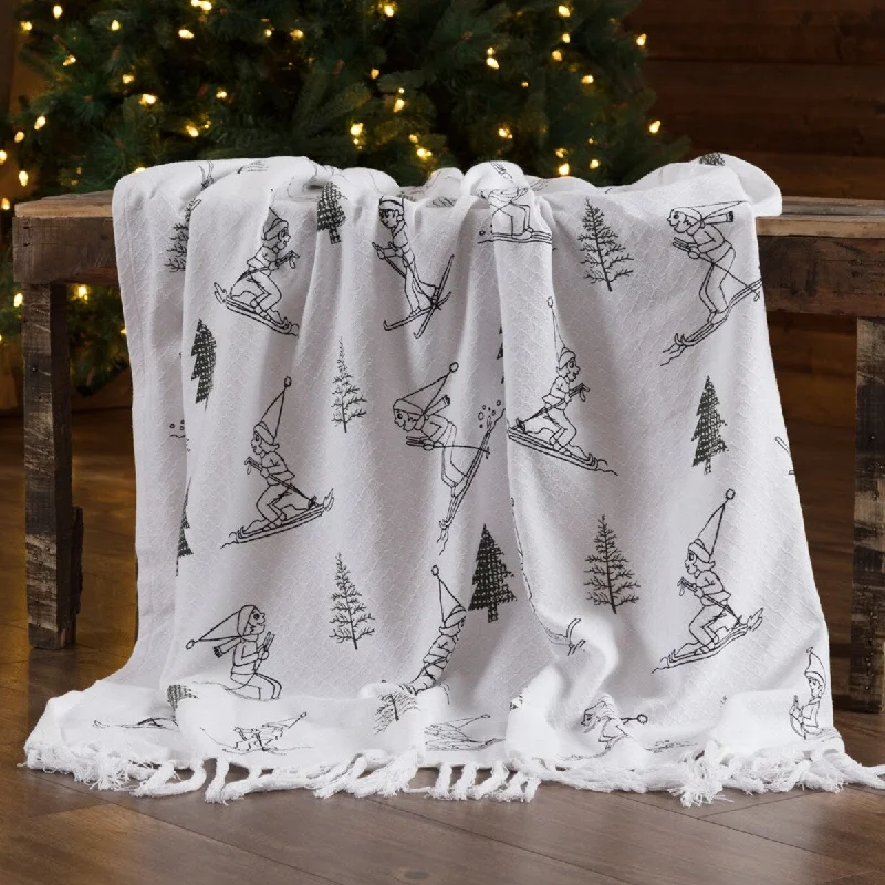 King - size blankets to cover large beds comfortablySki Valley Woven Throw 60x50