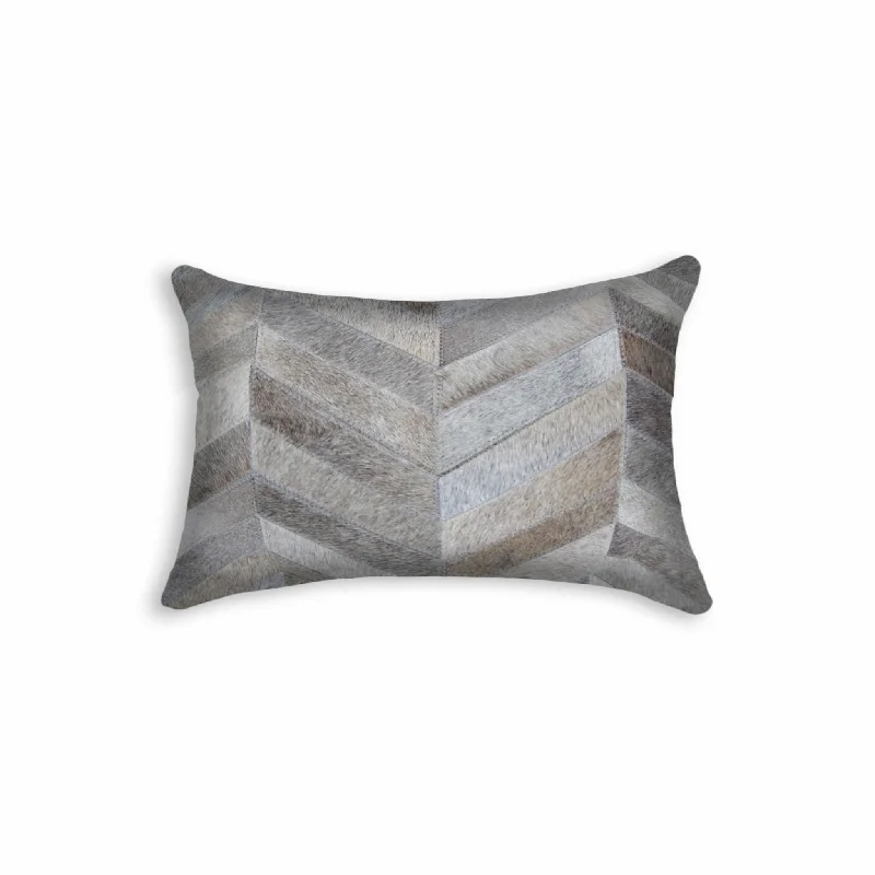 Feather Pillows for a Luxurious Sleep12 X 20 Gray Chevron Cowhide Throw Pillow