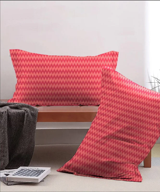 Velvet Pillows for a Touch of EleganceUrban Comfort Pillow Covers Set, 144 Tc,Sunset Magenta