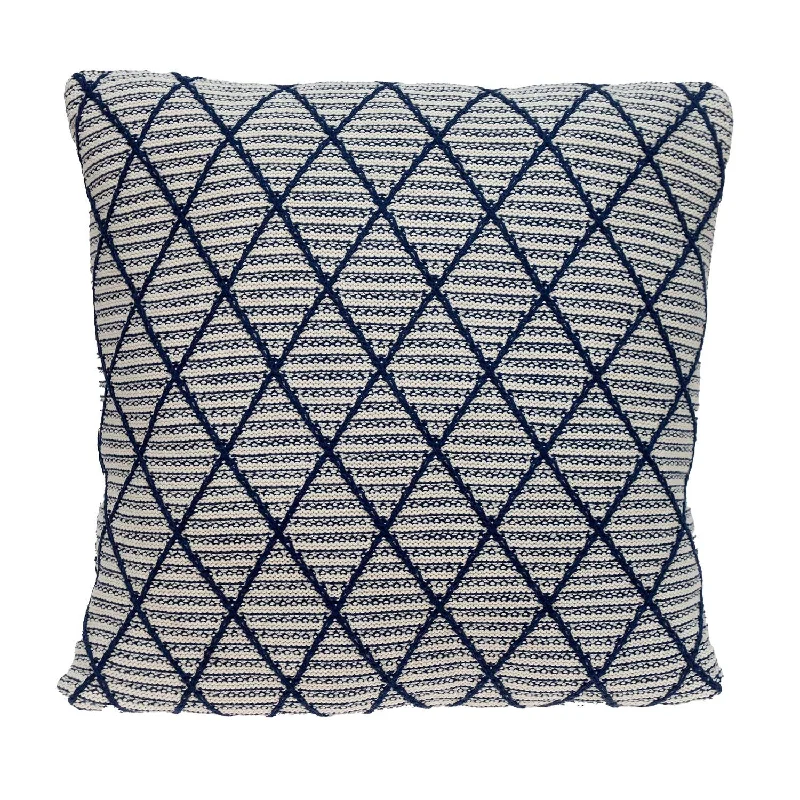 Hypoallergenic Pillows for Allergy Sufferers20" x 20" Blue Argyle Transitional Accent Throw Pillow