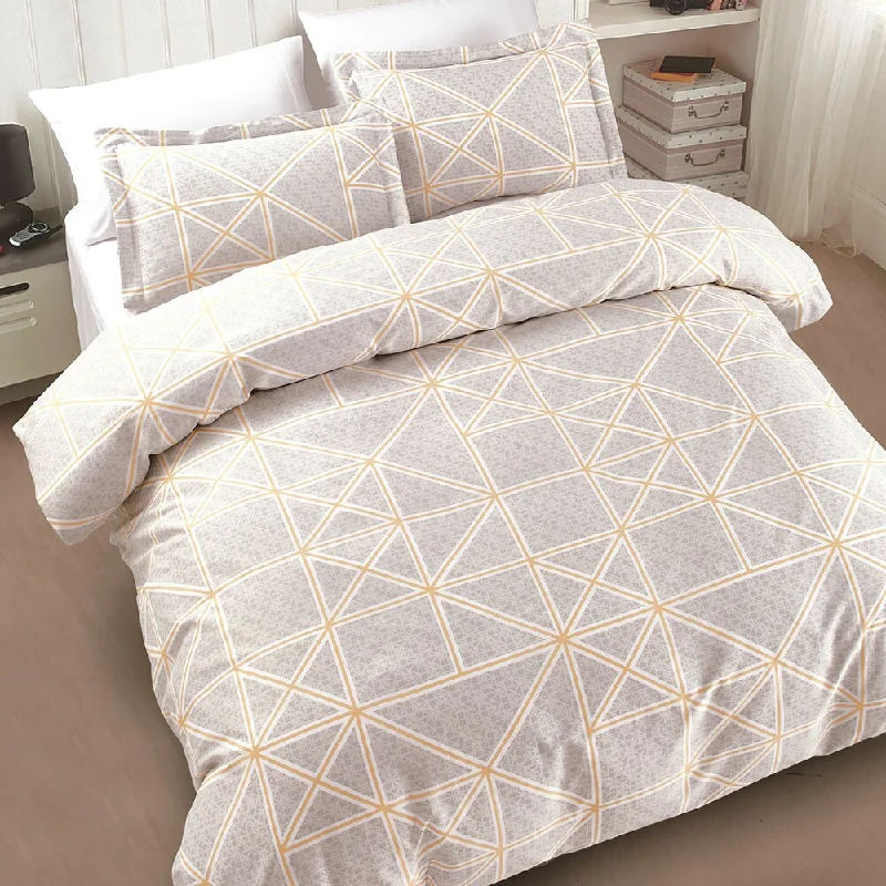 Queen - size comforters for standard queen - sized mattressesDella Grey 3-piece Cotton Comforter Set