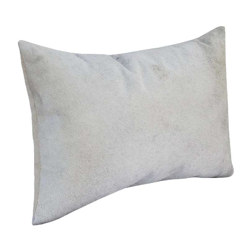 Travel Pillows for Long Journeys16" X 24" Ivory Faux Leather Zippered Pillow