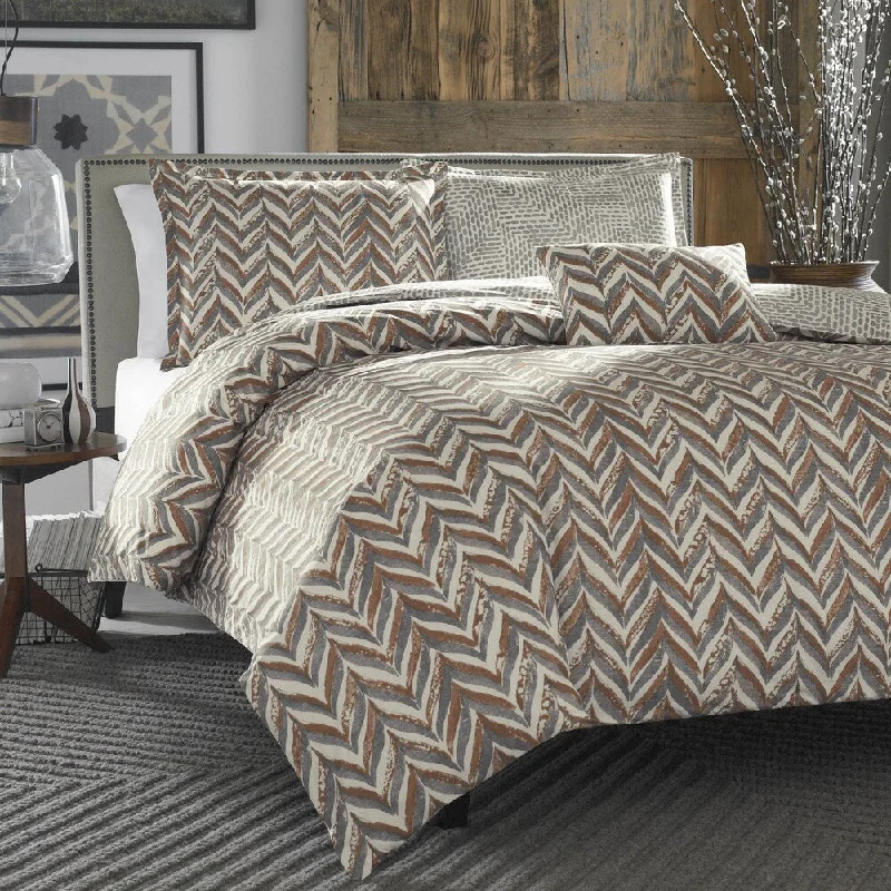 Bamboo - fiber - filled comforters with antibacterial and breathable qualitiesCity Scene Savoy 4-piece Comforter Set with Bonus Decorative Pillow