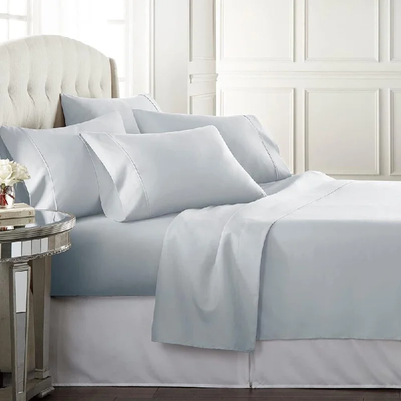 Fleece blankets for a cozy and plush texture6pc California King Sheet Set Deep Pockets Breathable Ice Blue Fleece blankets for a cozy and plush texture6pc California King Sheet Set Deep Pockets Breathable Ice Blue