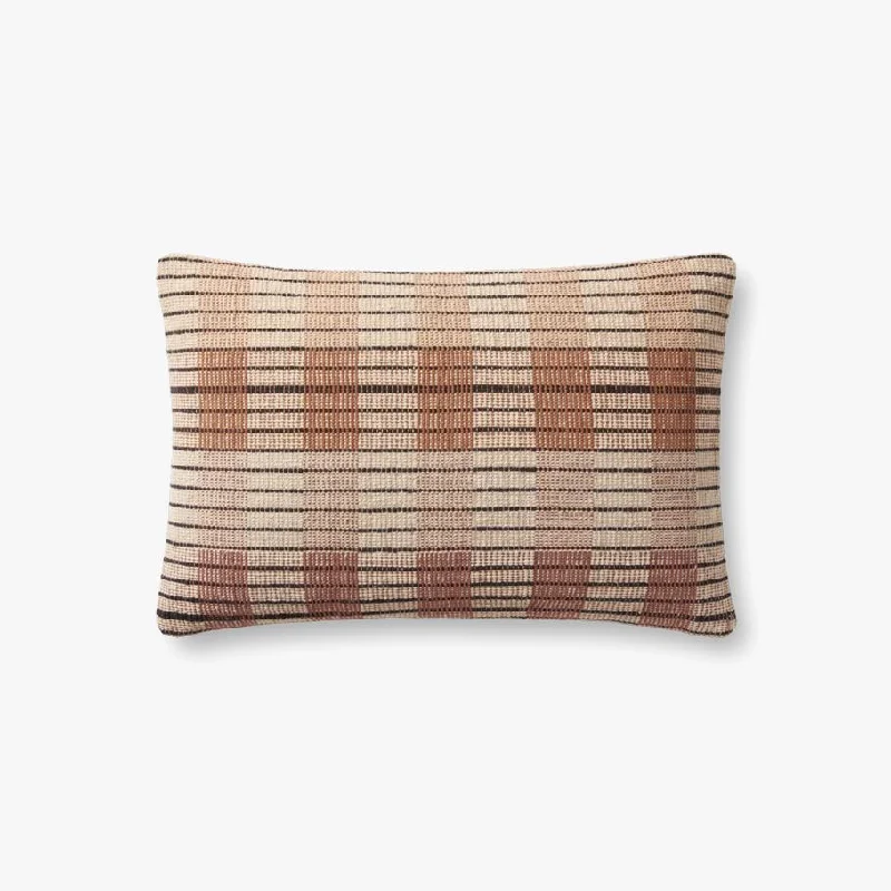 Soft and Fluffy Pillows for Bedroom ComfortOnofre Pillow Ivory/Brown (Set of 2)
