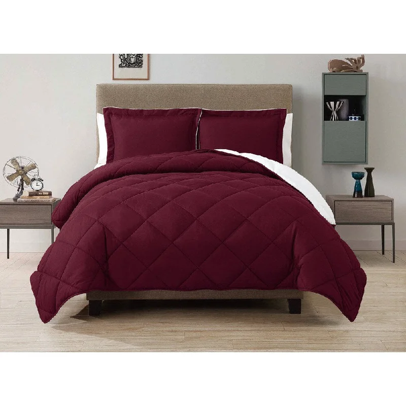 Goose down comforters known for their superior quality and insulationVCNY Solid Reversible Down Alternative 3-piece Comforter Set Goose down comforters known for their superior quality and insulationVCNY Solid Reversible Down Alternative 3-piece Comforter Set