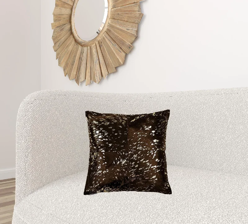 Decorative Pillows for Living Room Makeover18" X 18" X 5" Gold And Chocolate Quattro Pillow Decorative Pillows for Living Room Makeover18" X 18" X 5" Gold And Chocolate Quattro Pillow