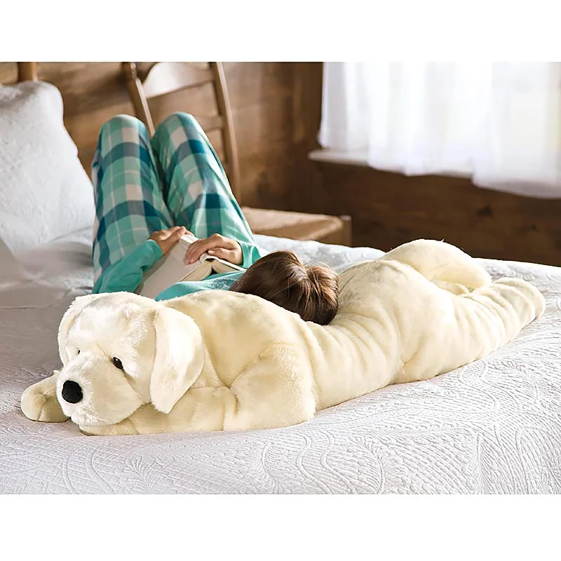 Cotton Pillows for Natural ComfortLabrador Retriever Plush Cuddle Animal Body Pillow