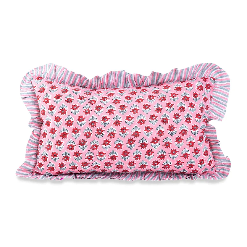 Memory Foam Pillows for Neck SupportRuffle Lumbar Pillow - Sabrina - Case Only