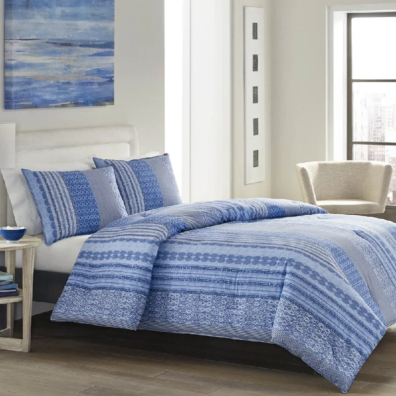 Microfiber - filled comforters that are lightweight and easy to care forCity Scene Maryn Comforter Set