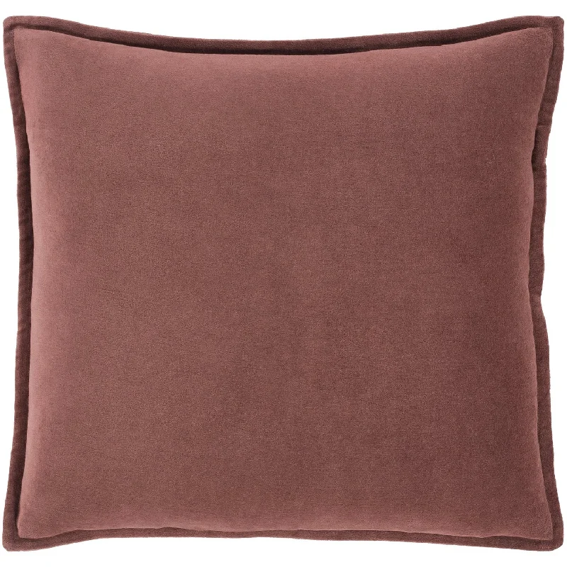 Bolster Pillows for Sofa DecorationCotton Velvet Pillow in Rust
