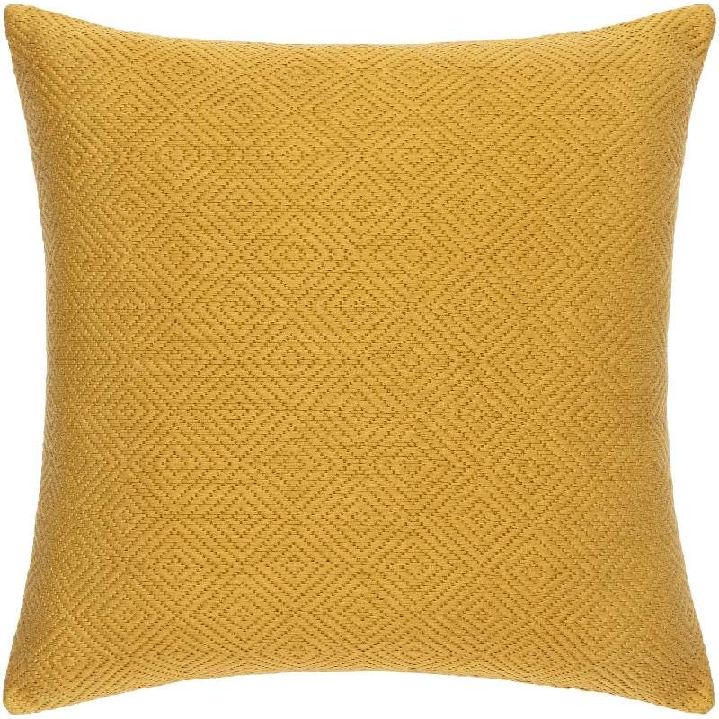 Plush Pillows for a Cozy BedCamilla Hand Woven Square Pillow Mustard, Olive, Camel