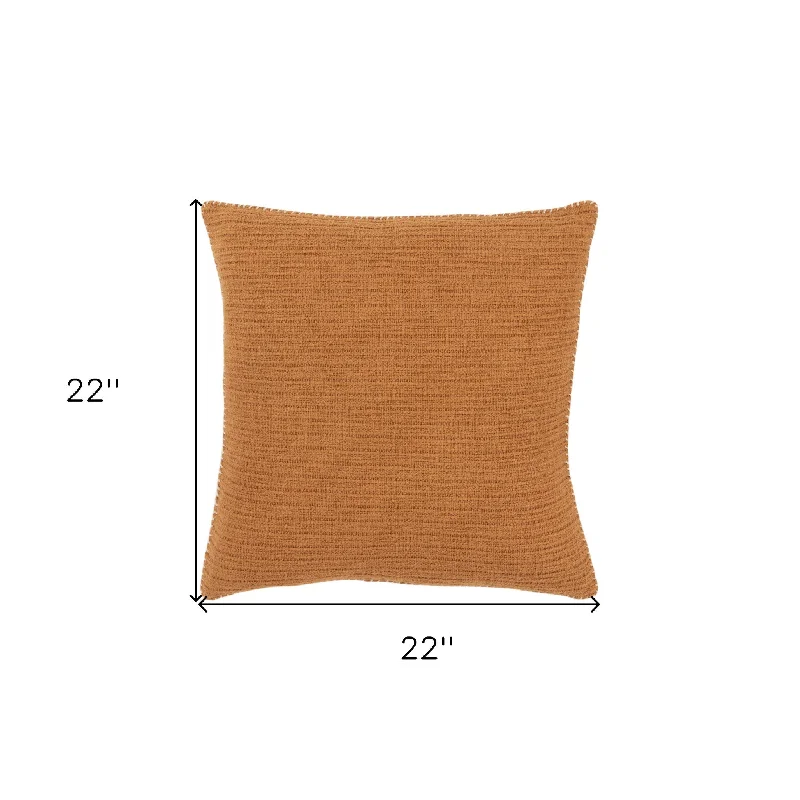 Silk Pillows for Smooth Skin and Hair22" Pumpkin Cotton Pillow