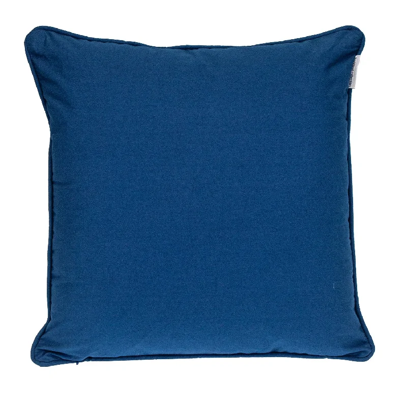 Square Pillows for Modern Home Decor20" X 20" Blue Geometric Cotton Zippered Pillow Square Pillows for Modern Home Decor20" X 20" Blue Geometric Cotton Zippered Pillow