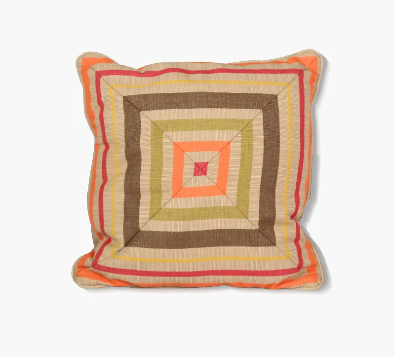 Kids Pillows with Fun DesignsSolana Fiesta Antique Beige Reversible Outdoor Throw Pillow