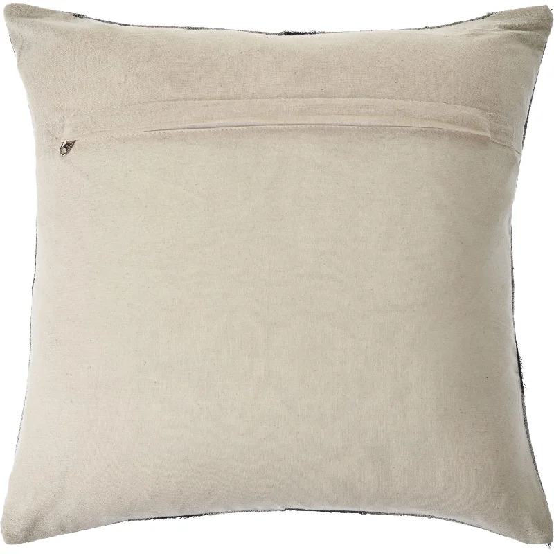 Bolster Pillows for Sofa Decoration20" X 20" Gray And Brown 100% Wool Chevron Zippered Pillow