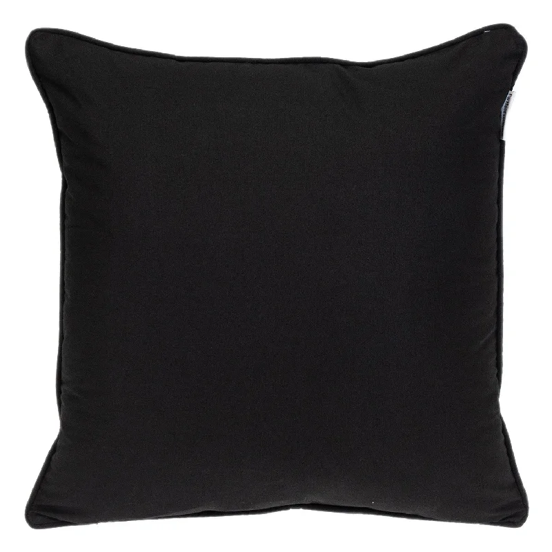 Down Alternative Pillows for Ethical Choices20" X 20" Black Geometric Cotton Zippered Pillow