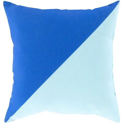 Plush Pillows for a Cozy BedRain Cobalt & Sky Blue Pillow design by Sury