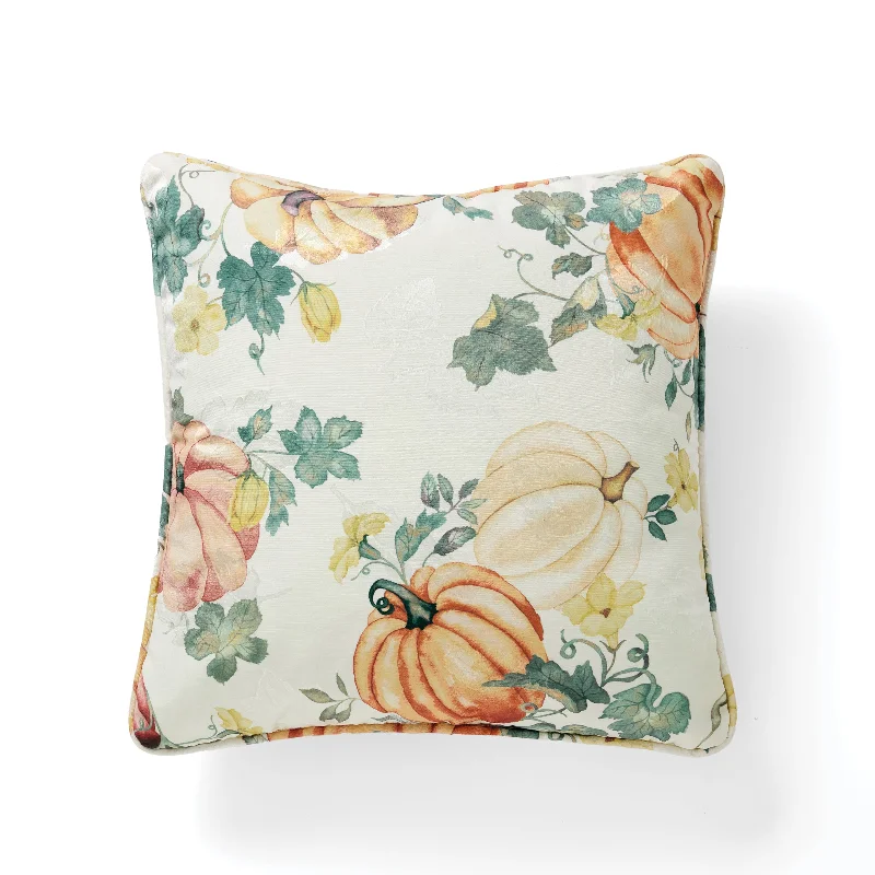Silk Pillows for Smooth Skin and HairPumpkin Harvest 18x18 Throw Pillow
