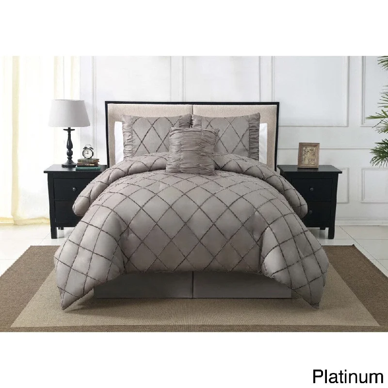 King - size comforters to fit large king - sized beds perfectlyVCNY Santiago Velvet 4-piece Comforter Set