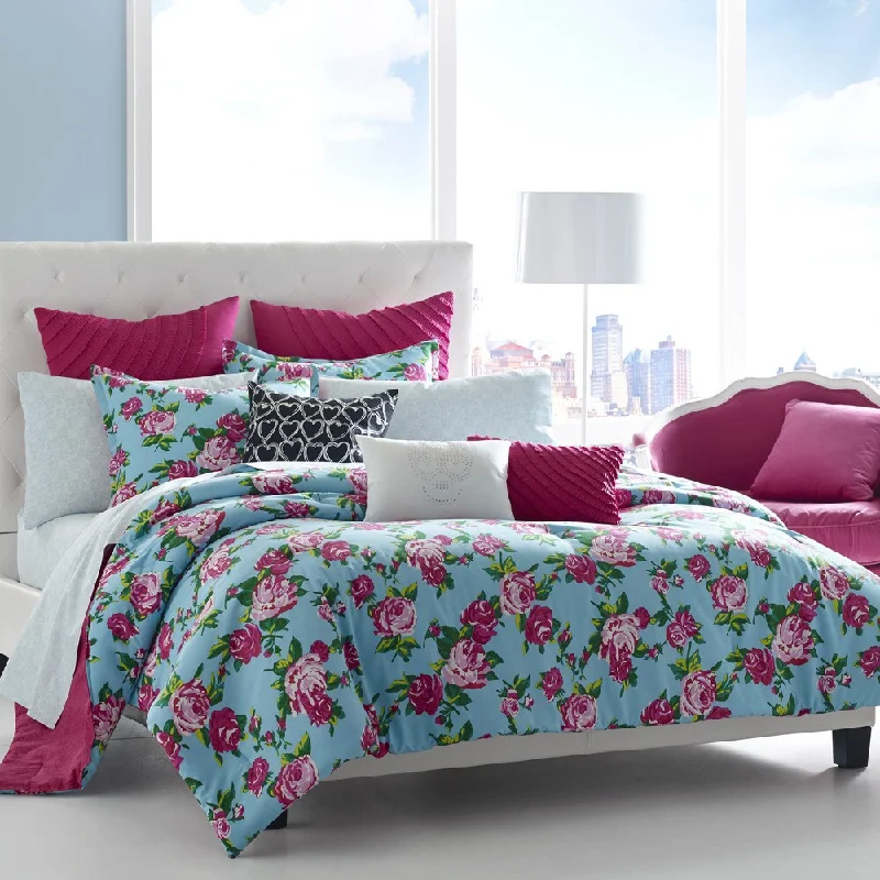 Queen - size comforters for standard queen - sized mattressesBetsey Johnson Betsey's Boudoir Cotton 3-piece Comforter Set