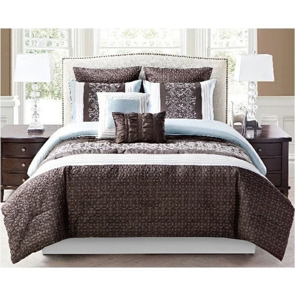 Down - filled comforters for supreme warmth and lightnessVCNY Regency 8-piece Comforter Set