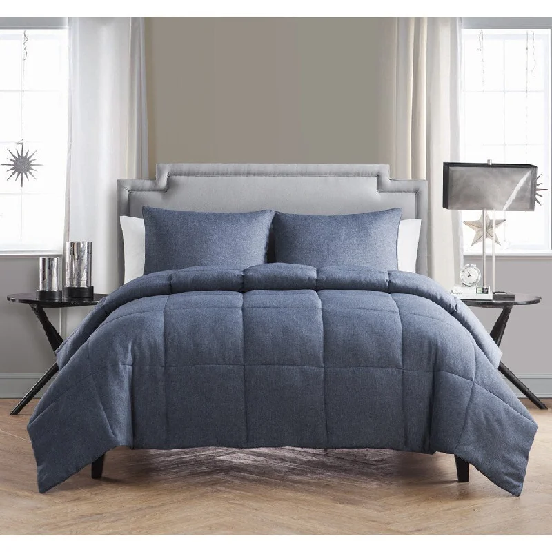 Cotton - filled comforters for a breathable and natural sleep experienceVCNY Garrison Chambray 3-piece Comforter Set