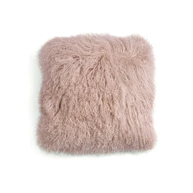 Kids Pillows with Fun DesignsBeige Tibetan Fur Pillow Beige 18"x18"