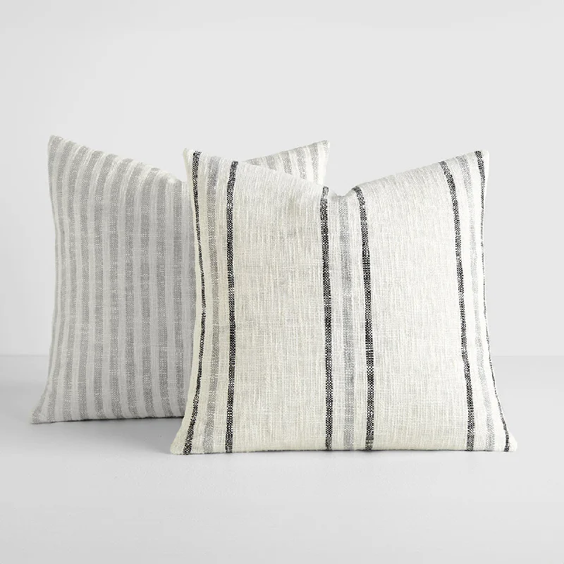 Back Support Pillows for Office Chairs2-Pack Yarn-Dyed Bengal Stripe / Yarn-Dyed Framed Stripe Décor Throw Pillows