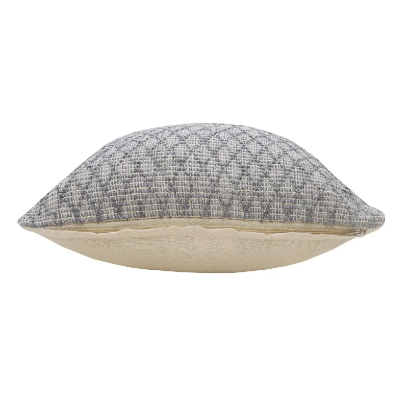 Round Pillows for Boho-Style Interiors20" X 20" Gray 100% Cotton Geometric Zippered Pillow Round Pillows for Boho-Style Interiors20" X 20" Gray 100% Cotton Geometric Zippered Pillow