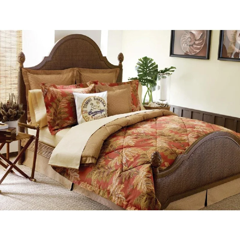 Queen - size comforters for standard queen - sized mattressesTommy Bahama Orange Cay 4-piece Comforter Set