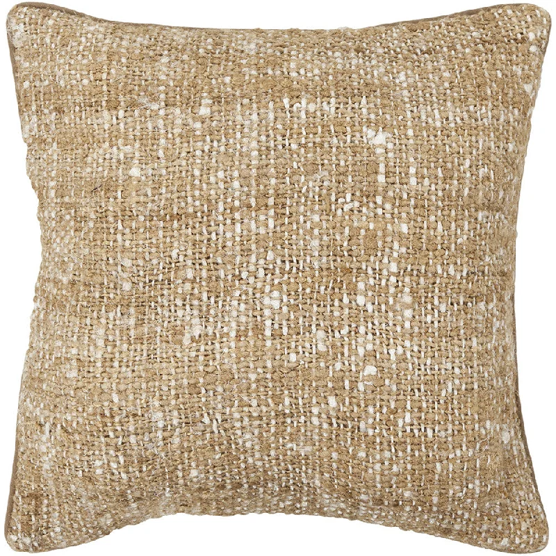 Plush Pillows for a Cozy BedSilk Pillow in White & Natural