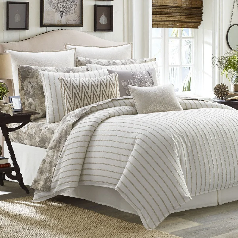 Latex - filled comforters with a bouncy texture and good supportTommy Bahama Sandy Coast Comforter Set