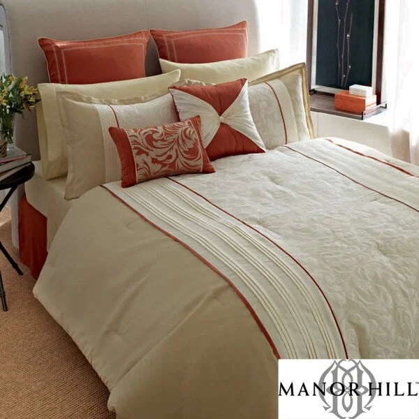 Down - filled comforters for supreme warmth and lightnessManor Hill Heritage Landing Bolero Luxury 4-piece Comforter Set