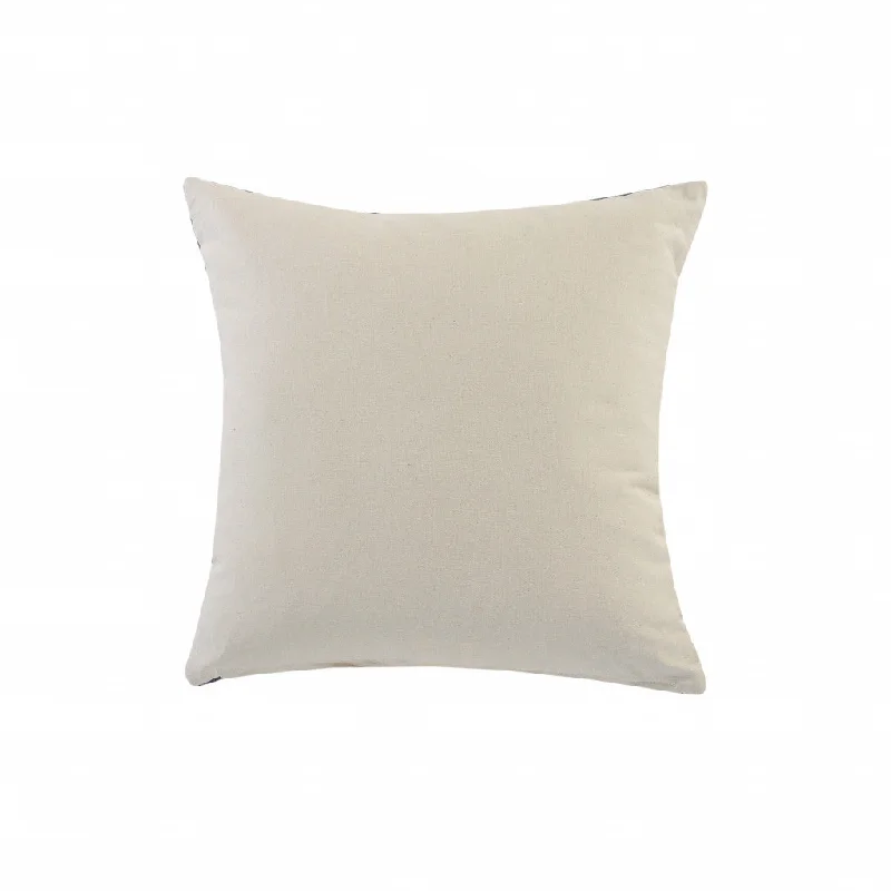 Pregnancy Pillows for Expectant Mothers20" X 20" Blue And White 100% Cotton Geometric Zippered Pillow
