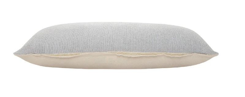 Back Support Pillows for Office Chairs14" X 36" Light Gray 100% Cotton Zippered Pillow