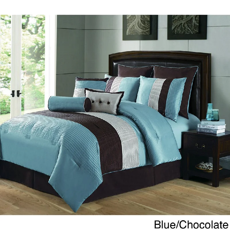 Latex - filled comforters with a bouncy texture and good supportVCNY Liberty 9-piece Comforter Set