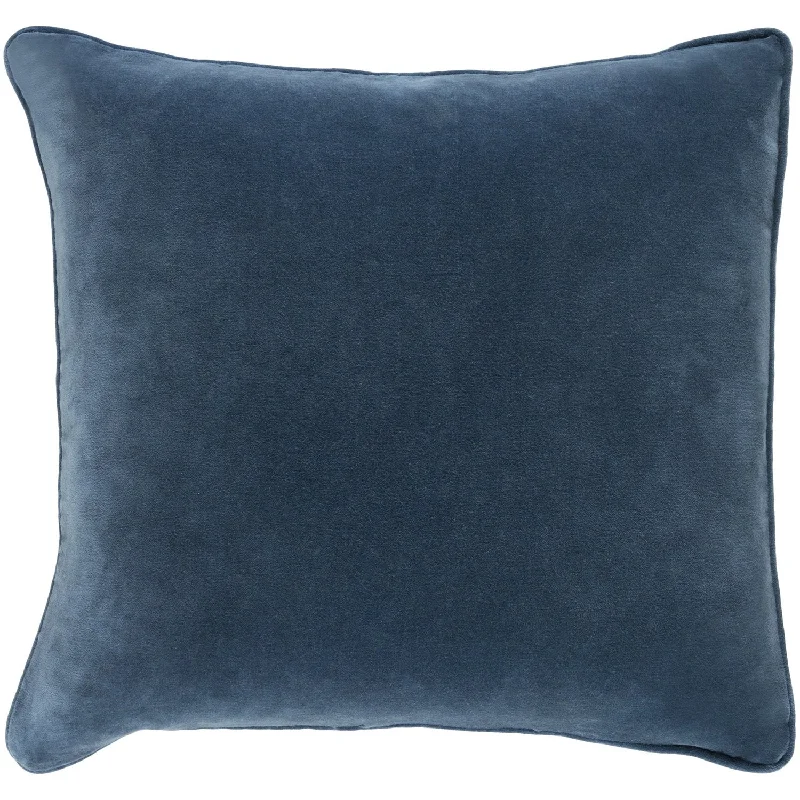 Kids Pillows with Fun DesignsSafflower Velvet Pillow in Navy