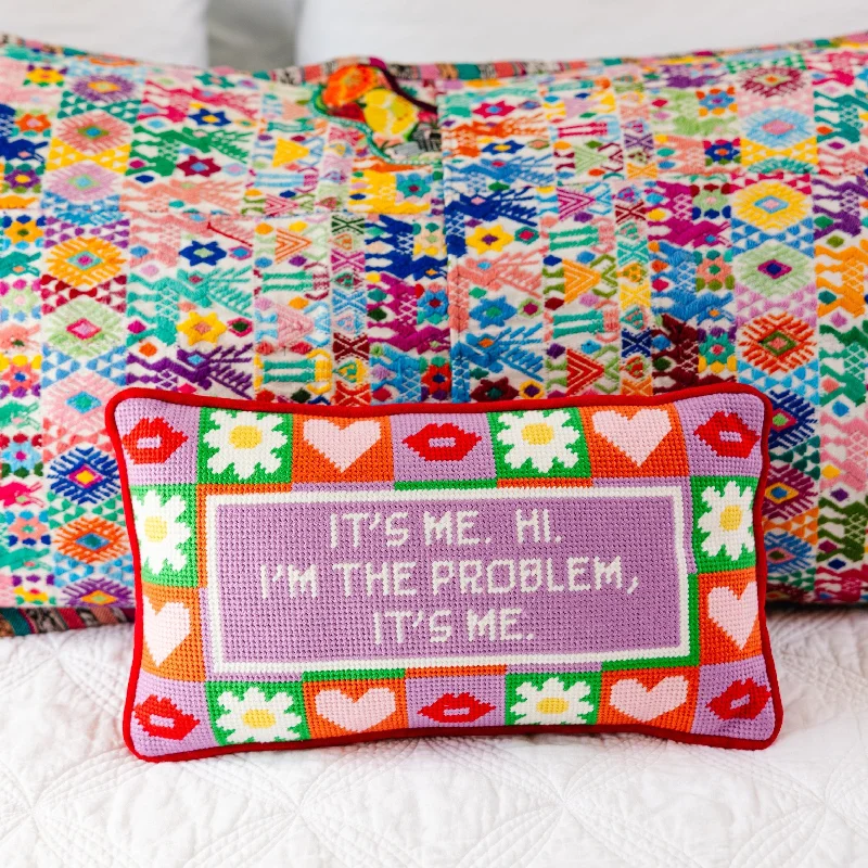 Travel Pillows for Long JourneysIt's Me Needlepoint Pillow