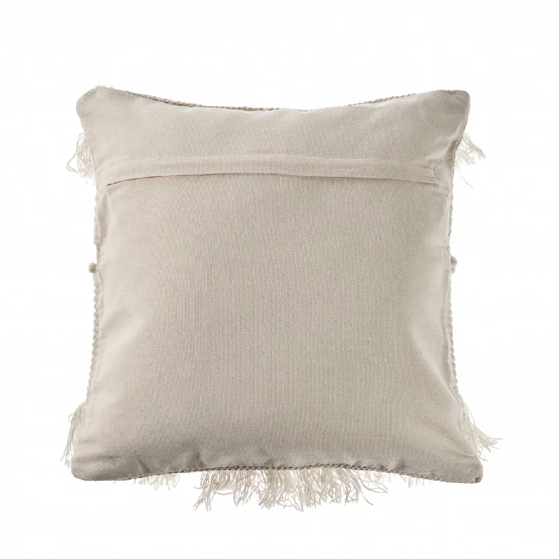 Round Pillows for Boho-Style Interiors20" X 20" Ivory 100% Cotton Geometric Zippered Pillow Round Pillows for Boho-Style Interiors20" X 20" Ivory 100% Cotton Geometric Zippered Pillow