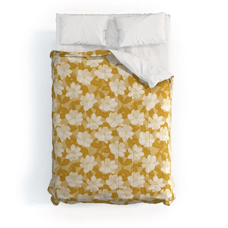 Cotton - filled comforters for a breathable and natural sleep experienceLittle Arrow Design Co Magnolia Flower Greige Made To Order Full Comforter Cotton - filled comforters for a breathable and natural sleep experienceLittle Arrow Design Co Magnolia Flower Greige Made To Order Full Comforter