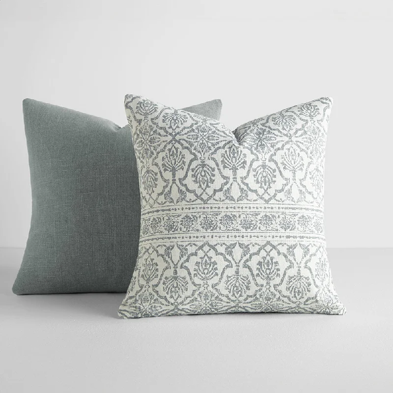 Memory Foam Pillows for Neck Support2-Pack Antique Floral Décor Throw Pillows