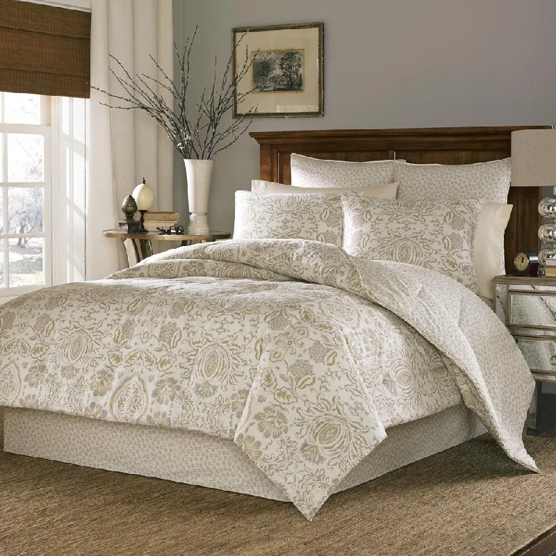Down - filled comforters for supreme warmth and lightnessStone Cottage Belvedere 100-percent Cotton Sateen Duvet Cover Set